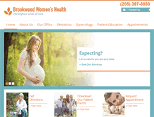 Tablet Screenshot of brookwoodwomenshealth.com